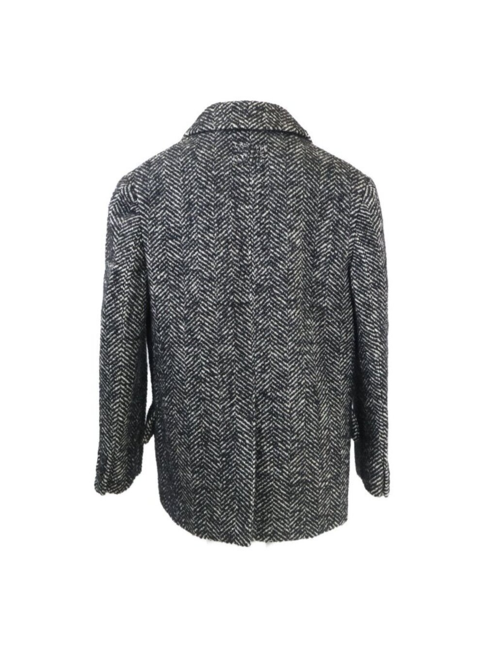 Miu Miu Herringbone Flannel Chest Blanc Jacket 38 - Picture 2 of 9